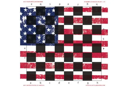 United States of America - Full Color Vinyl Chess Board