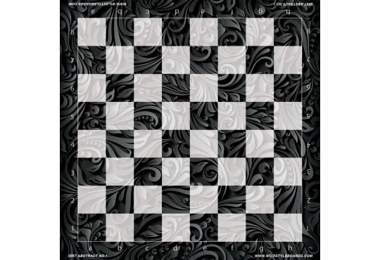 Abstract No. 1  - Full Color Vinyl Chess Board