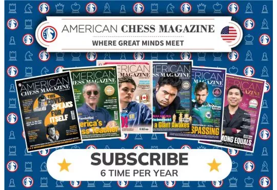 American Chess Magazine - One Year (6 Issue) Subscription - Choose Which Issue to Start With!