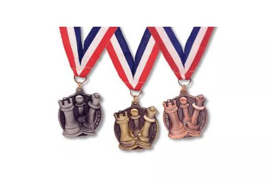 Round Chess Medals