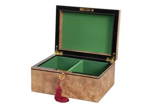Luxe Premium Chess Box - Maple Burl