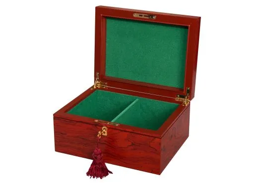 Premium Chess Box - Bubinga Burl