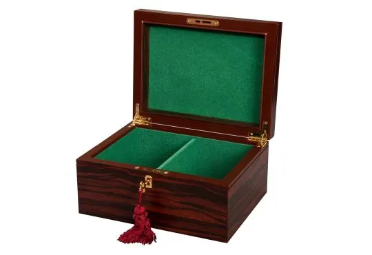 Premium Chess Box - Macassar Ebony