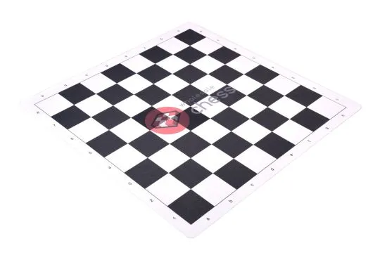 Wholesale Chess Branded Thin Mouse Pad Style - Tournament Chess Board - 2.25" Squares - Black & Buff