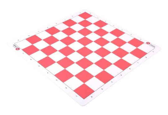 Wholesale Chess Branded Thin Mouse Pad Style - Tournament Chess Board - 2.25" Squares - Red & Buff