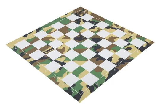 Jungle Camo  - Full Color Thin Mousepad Chess Board