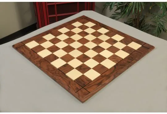 Walnut Burl & Maple Reproduction of the Drueke Chess Board - 2.5" SQUARES