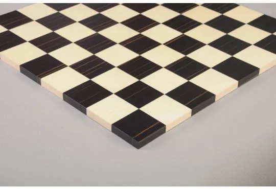 Genuine Ebony and Maple Modern Chess Board - Satin Finish