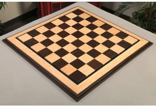 Signature Contemporary VI Luxury Chess board - AFRICAN PALISANDER / BIRD'S EYE MAPLE - 2.5" Squares