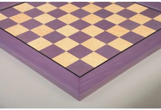 Purpleheart & Bird's Eye Maple Signature Traditional Chess Board