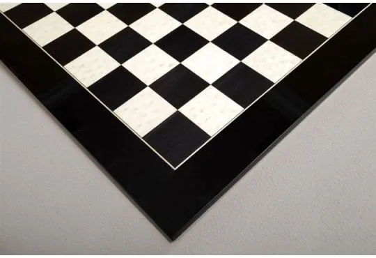 Blackwood and Bird's Eye Maple Standard Traditional Chess Board - Satin Finish