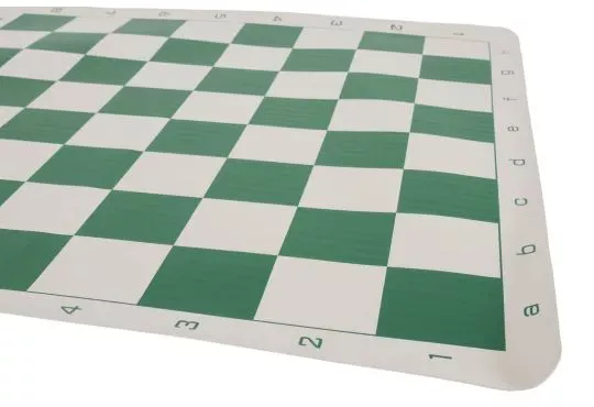 Regulation Vinyl Tournament Chess Board - 2.25" Squares - ROUNDED CORNERS
