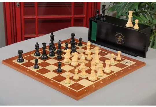 The Club Series Chess Set, Box, & Board Combination