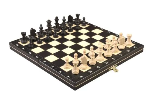 The Black Magnetic Chess Set
