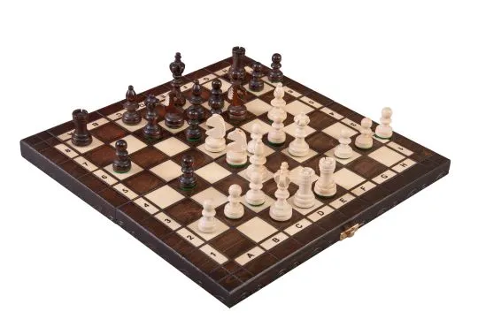 The Small Olympic Chess Set - Brown
