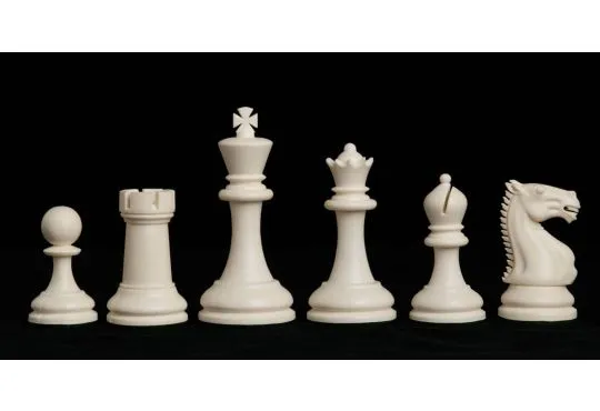 The Zurich Series Plastic Chess Pieces - 3.875" King