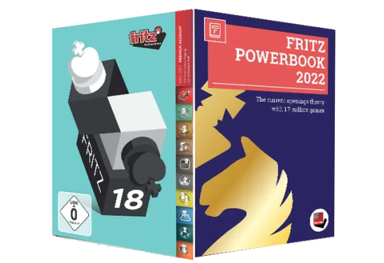 Fritz 18 Chess Playing Software Program PLUS Fritz Powerbook 2022