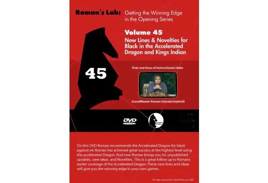 E-DVD ROMAN'S LAB - VOLUME 45 - New Lines & Novelties for Black in the Accelerated Dragon and King's Indian