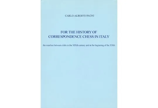 CLEARANCE - For the History of Correspondence Chess in Italy