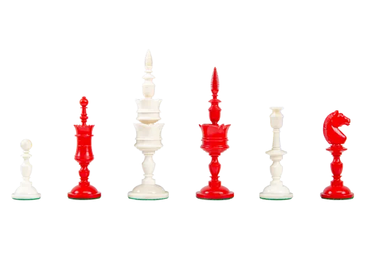 The Cologne Luxury Bone Chess Pieces - 6.0" King