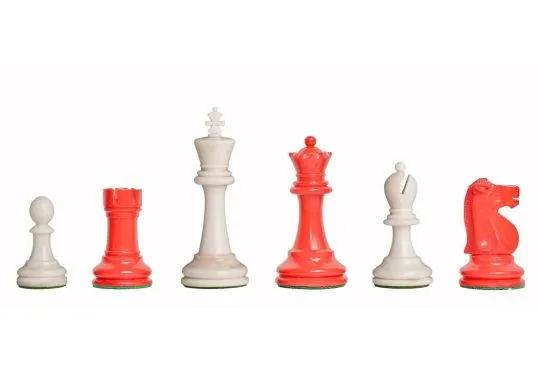 The Reykjavik II Series Bone Chess Pieces - 3.75" King