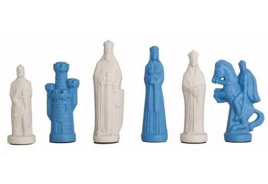 The Camelot Series Luxury Porcelain Chess Pieces - 5.0" King