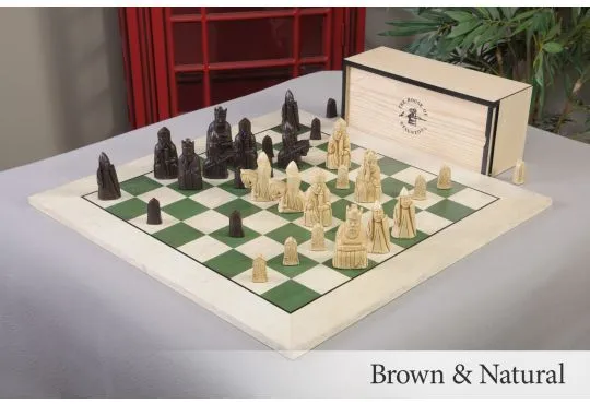 The Isle of Lewis Chess Set, Box, & Board Combination