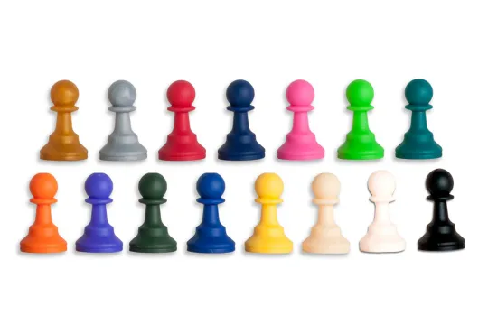 Regulation Silicone Tournament Chess Pieces - 3.5" King