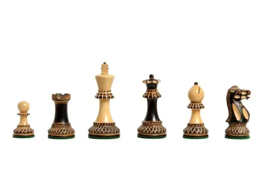 The Burnt Grandmaster II Series Chess Pieces - 4.0" King