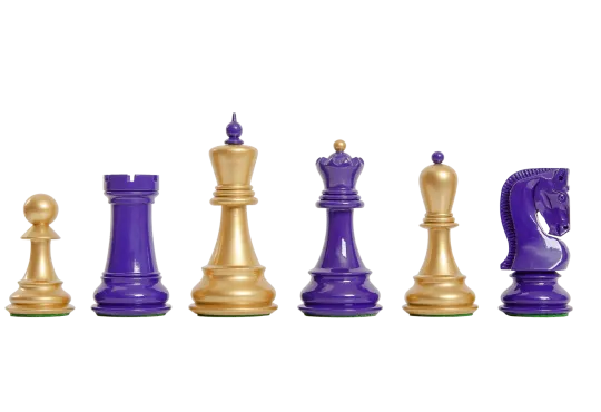 CLEARANCE - The Zagreb '59 Series Chess Pieces - 3.875" King - LACQUERED