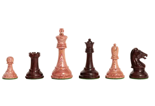 The Exotique Collection® - Reproduction of the Drueke Players Choice Chess Pieces - 3.75" King - With Indian Rosewood