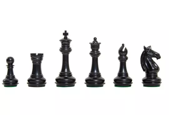 The Knight Templar Series Plastic Chess Pieces - 3.75" King