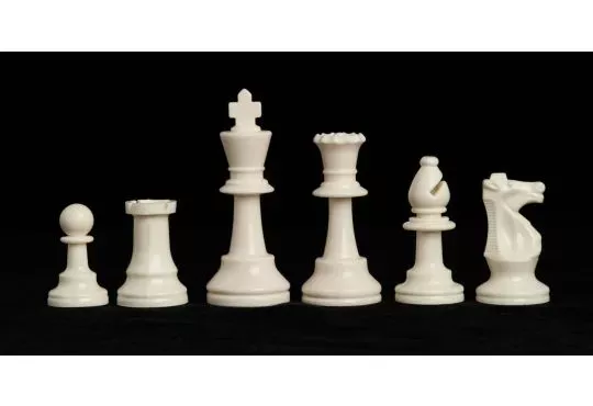 Triple Weighted Regulation Plastic Chess Pieces - 3.75" King
