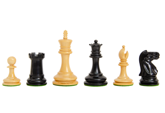 The Library Collection - The Zukertort Series Luxury Chess Pieces - 2.875" King