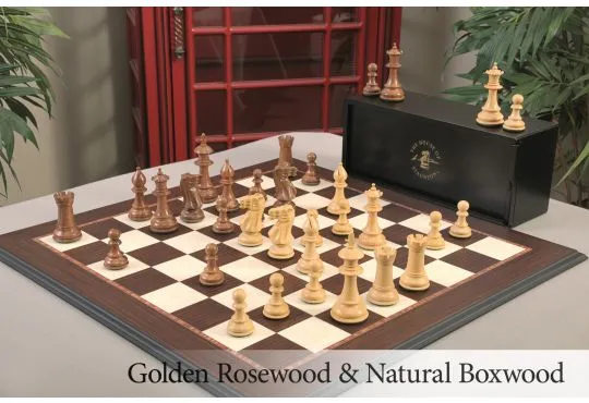 The Royale Chess Set, Box, & Board Combination