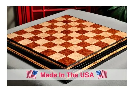 Borderless Chess board 55 mm Square Bud Rosewood & Maple -  Portugal