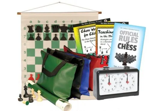 Scholastic Chess Club Starter Kit - For 10 Members - With Quartz Chess Clocks