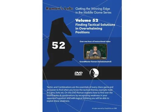 ROMAN'S LAB - VOLUME 52 - Finding Tactical Solutions in Overwhelming Positions