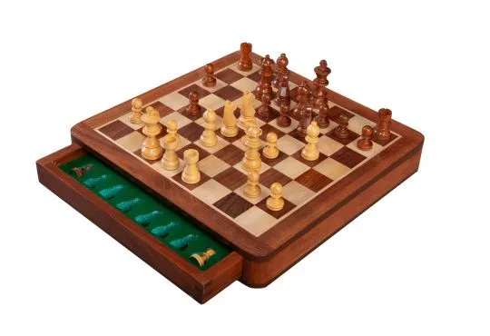 Wholesale Chess Checkbook Magnetic Travel Chess Set Medium 
