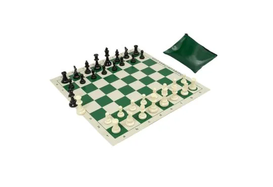 Wholesale Chess Basic Club Chess Set (w/ WSC Logo on Board)