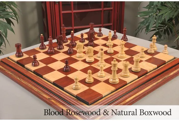 Queen's Gambit Series Final Game Chess Set with Ebonized & Boxwood