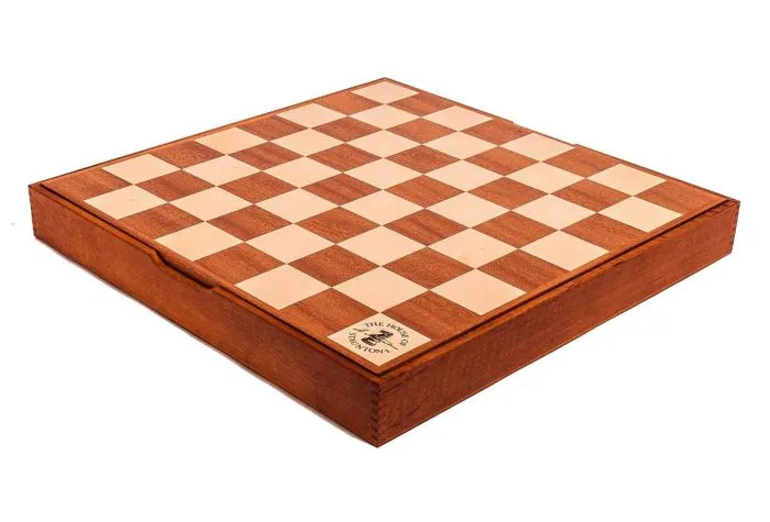 Chessboard Mahogany Standard | Tournament Size | 55 mm | Mahogany & Maple