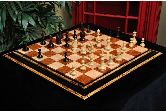 The Queen's Gambit Chess Set with Ebonized & Boxwood Pieces - 3.75 King -  The Chess Store