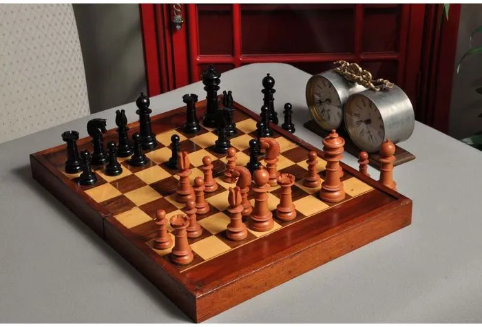 Signature Contemporary V Luxury Chess board - TIGER EBONY / BIRD'S EYE  MAPLE - 2.5 Squares