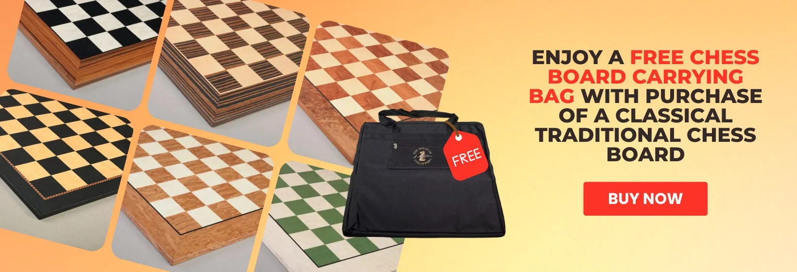 Enjoy A Free Chess Board Carrying Bag With Purchase Of A Classical Traditional Chess Board