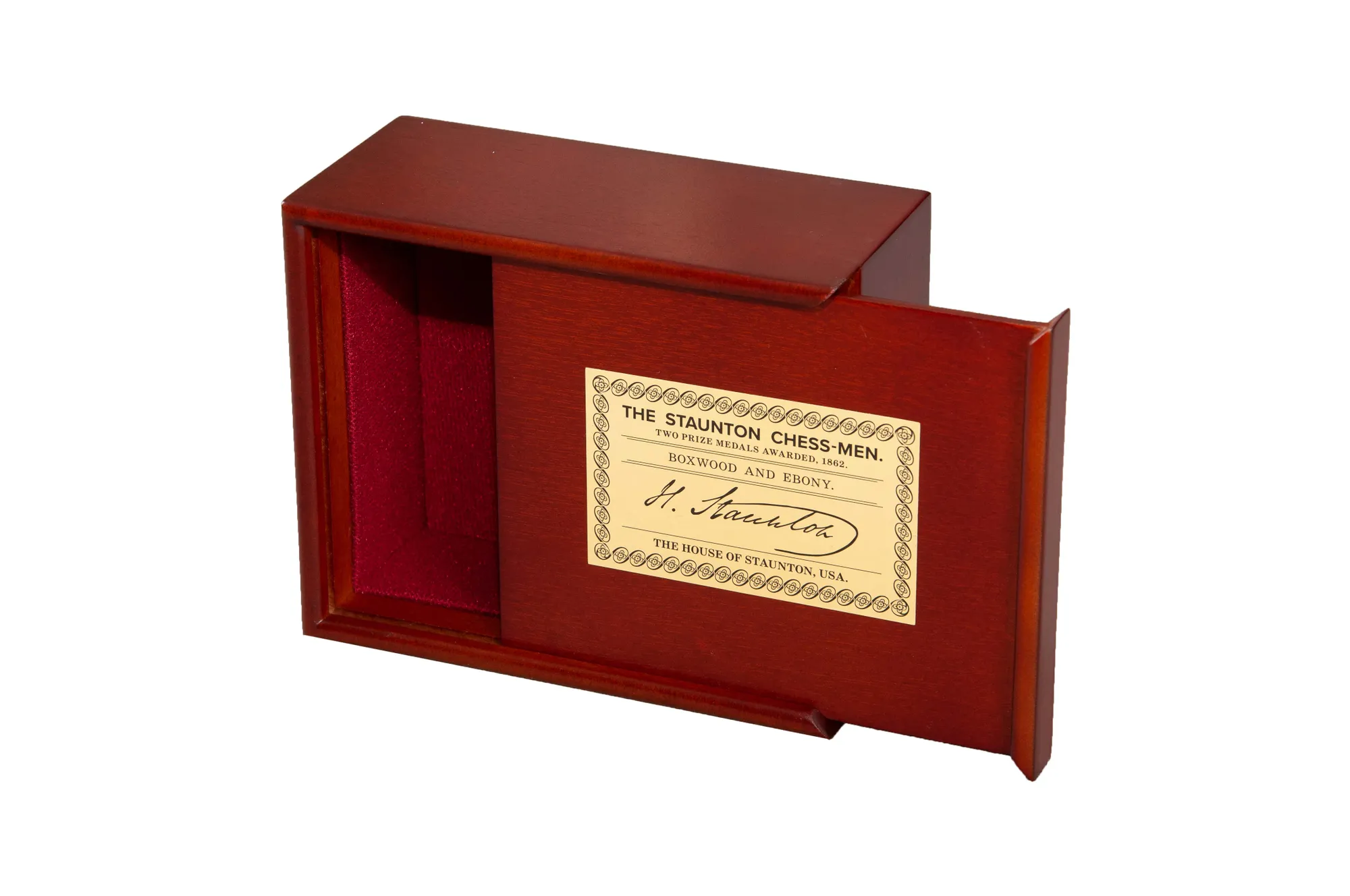 The 1862-1864 Library Slide Top Chess Box The 1862-1864 Library Slide Top Chess Box
